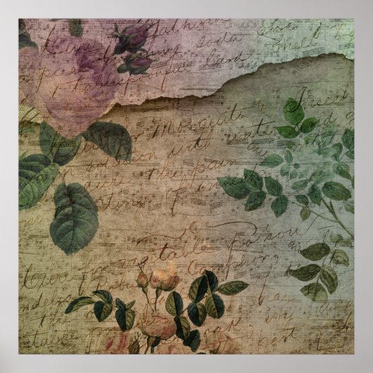 Steampunk Torn Roos |  depressie Poster (Voorkant)