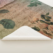 Steampunk Torn Roos |  depressie Sherpa Deken (3/4)