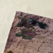 Steampunk Torn Roos | depressie Strandlaken (In situ)