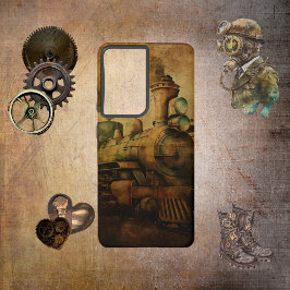 Steampunk Train Samsung Galaxy Hoesje