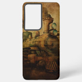 Steampunk Train Samsung Galaxy Hoesje (Achterkant)
