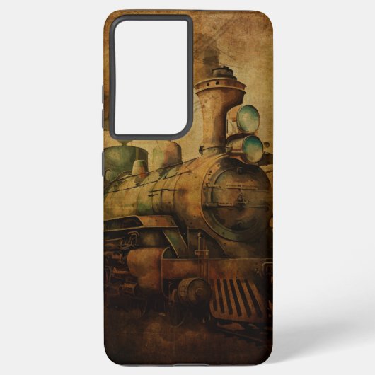 Steampunk Train Samsung Galaxy Hoesje (Achterkant)