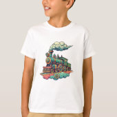 Steampunk Train T-shirt (Voorkant)