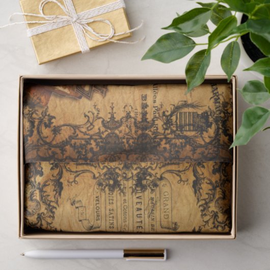 Steampunk-train Tissuepapier (Geschenk)