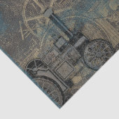 Steampunk Train Tissuepapier (Detail)