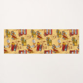 Steampunk-transportpatroon Yogamat (Achterkant (horizontaal))