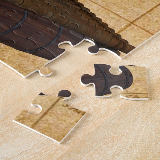 Steampunk Travel Antiek Map Compass Adventure Legpuzzel (Zijkant)