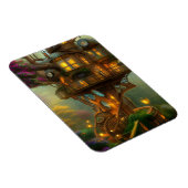 Steampunk Treehouse Observatory Magneet (Rechterzijde)