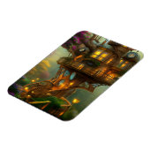 Steampunk Treehouse Observatory Magneet (Linkerzijde)