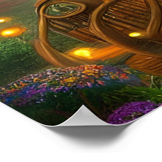 Steampunk Treehouse Observatory Poster (Hoek)