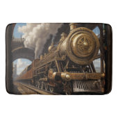 Steampunk Trein en Victoriaans Brug Badmat (Voorkant)