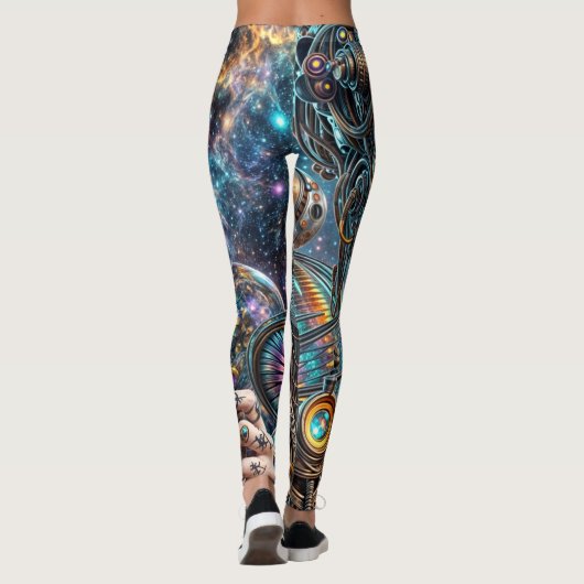 steampunk trippy leggings (Achterkant)