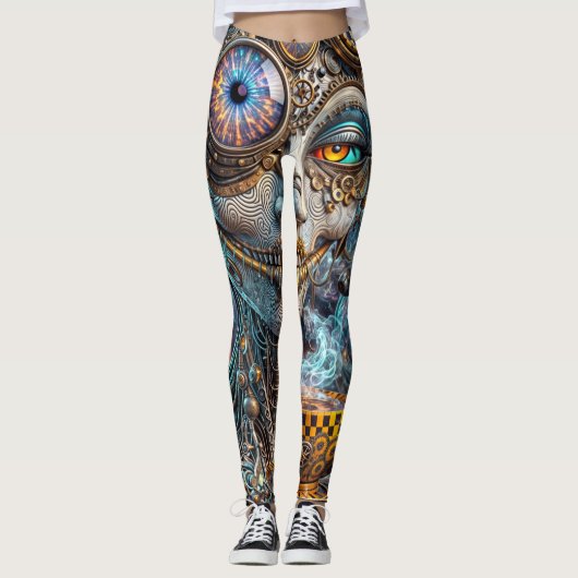 steampunk trippy leggings (Voorkant)