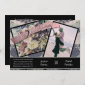 Steampunk Trouwkaart Foto's Kaart (Voorkant / Achterkant)