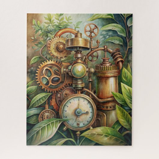 Steampunk Tuin Puzzel Legpuzzel (Verticaal)