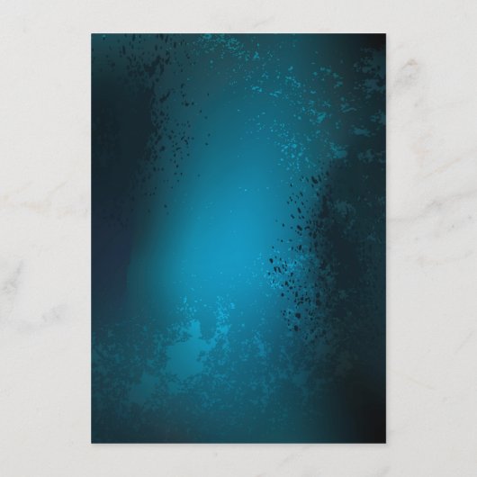 Steampunk turquoise Achtergrond met tandwielen Advieskaart (Achterkant)