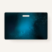 Steampunk turquoise Achtergrond met tandwielen Badge (Achterkant)