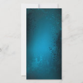 Steampunk turquoise Achtergrond met tandwielen Bedankkaart (Achterkant)