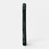 Steampunk turquoise Achtergrond met tandwielen Case-Mate iPhone Case (Achterkant/links)