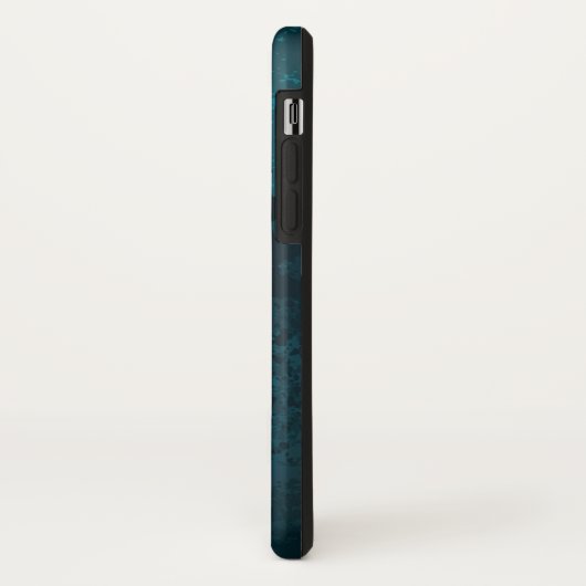 Steampunk turquoise Achtergrond met tandwielen Case-Mate iPhone Case (Achterkant/links)