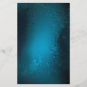 Steampunk turquoise Achtergrond met tandwielen Flyer (Achterkant)