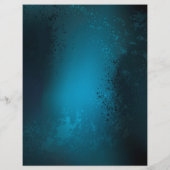 Steampunk turquoise Achtergrond met tandwielen Flyer (Achterkant)