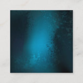 Steampunk turquoise Achtergrond met tandwielen Informatiekaartje (Achterkant)