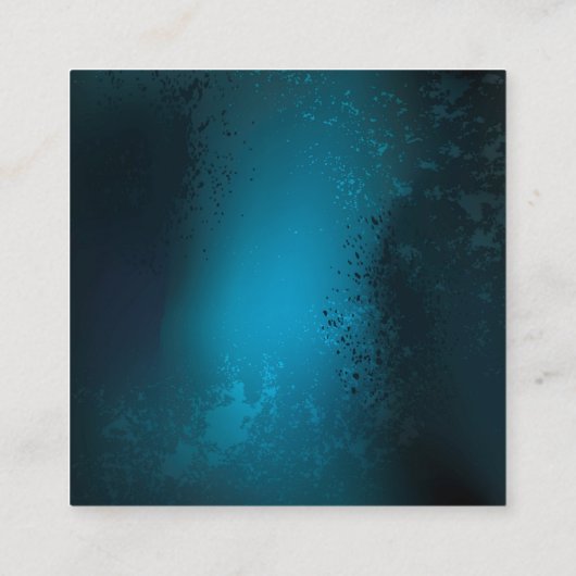 Steampunk turquoise Achtergrond met tandwielen Informatiekaartje (Achterkant)