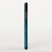 Steampunk turquoise achtergrond met tandwielen iPhone hoesje (Rechterkant)