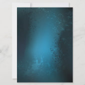 Steampunk turquoise Achtergrond met tandwielen Kaart (Achterkant)