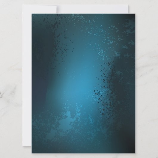 Steampunk turquoise Achtergrond met tandwielen Kaart (Achterkant)