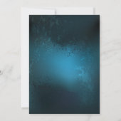 Steampunk turquoise Achtergrond met tandwielen Kaart (Achterkant)