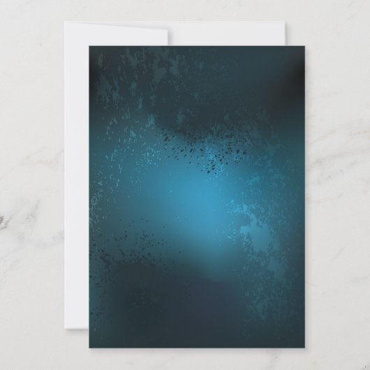 Steampunk turquoise Achtergrond met tandwielen Kaart (Achterkant)