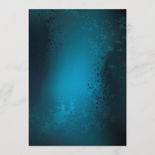 Steampunk turquoise achtergrond met tandwielen menu (Achterkant)