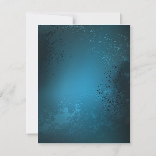 Steampunk turquoise Achtergrond met tandwielen Notitiekaartje (Achterkant)