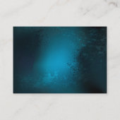 Steampunk turquoise Achtergrond met tandwielen Plaatskaartje (Achterkant)