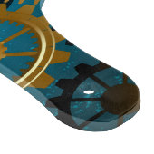 Steampunk turquoise Achtergrond met tandwielen Snijplank (Hoek)
