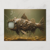 Steampunk TV Catfish Briefkaart (Voorkant)