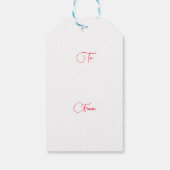 Steampunk Two Hearts Kerst  Cadeaulabel (Achterkant)