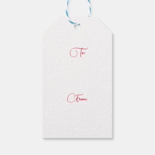 Steampunk Two Hearts Kerst  Cadeaulabel (Achterkant)