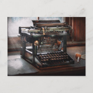 Steampunk - Typemachine - Een echt oude typemachin Briefkaart