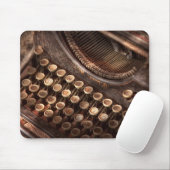 Steampunk - Typemachine - Te gekraakt aan type Muismat (Met muis)