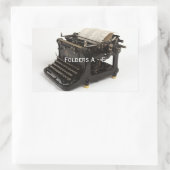 Steampunk  Typewriter Label Stickers (Tas)