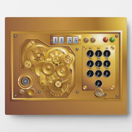 Steampunk Uhr Fotoplaat (Voorkant)