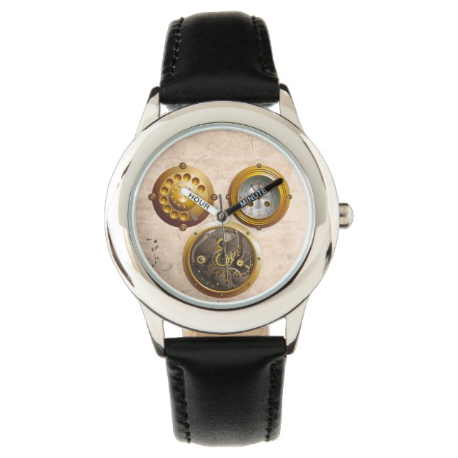 Steampunk Uhr Horloge (Voorkant)