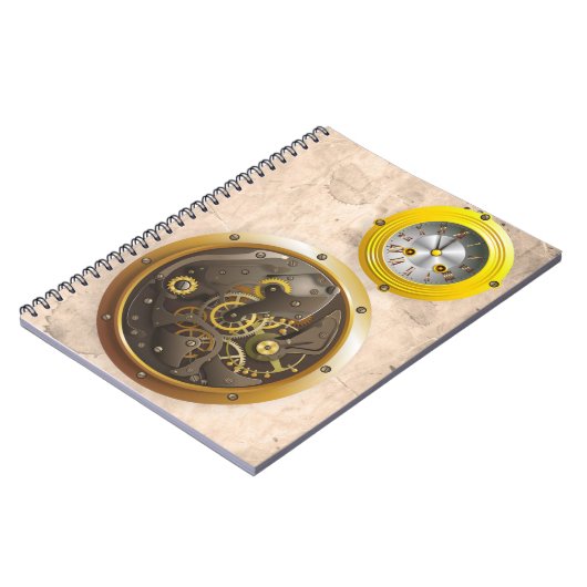 Steampunk Uhr Notitieboek (Linkerzijde)