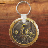 Steampunk Uhr Sleutelhanger (Voorkant)