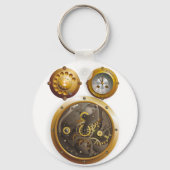 Steampunk Uhr Sleutelhanger (Voorkant)