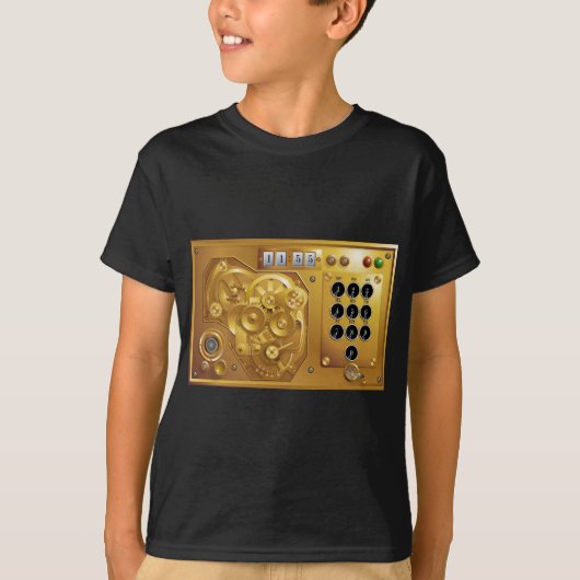 Steampunk Uhr T-shirt (Voorkant)