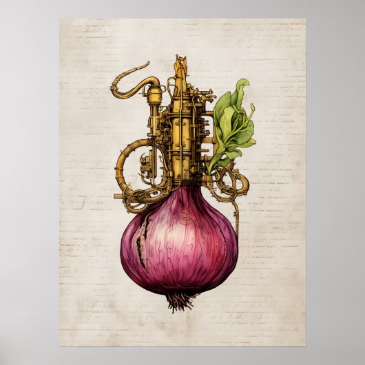 Steampunk Ui, keuken Poster (Voorkant)